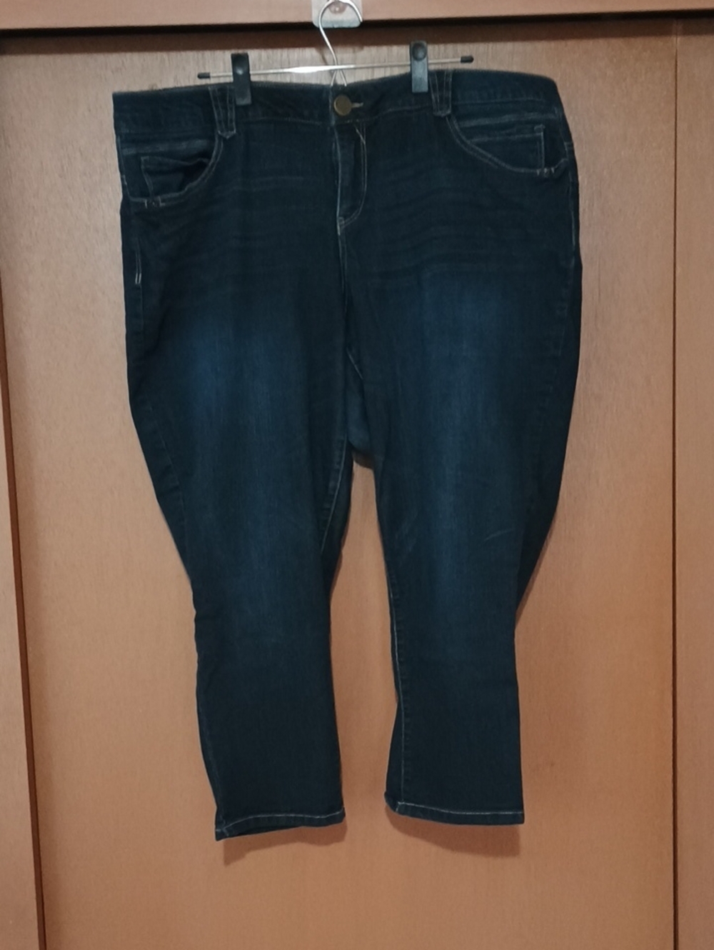 Democracy Dark Indigo Cropped Ankle Jeans